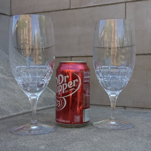 Waterford Marquis Harper Iced Crystal Tea Pair Glasses (2) 7.875" - Picture 9 of 10